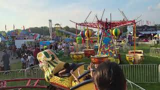 Me on the orient express dragon roller coaster on the last day of Laporte county fair 2024 pt 2 [upl. by Siva797]