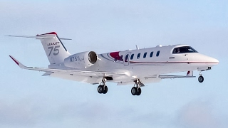 Bombardier Learjet 75 LJ75 landing amp departing Montreal YULCYUL [upl. by Stoughton558]