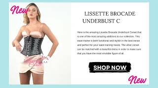 Show Your Curves in our Underbust Brocade Corset  TryOn [upl. by Napier]