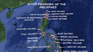 Active volcanoes of the Philippines [upl. by Icyac252]