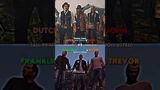 Michael Franklin amp Trevor vs Arthur John amp Dutch gta5 vs rdr2 battle gta rdr grandtheftauto [upl. by Odranreb295]