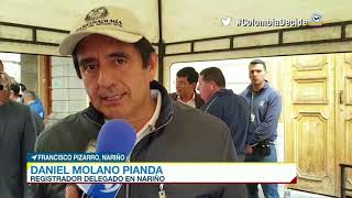 Elecciones Colombia 2018 habitantes de Francisco Pizarro Nariño no han podido votar por protestas [upl. by Adnarom]