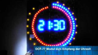 Selbstbau LEDUhr aus 230 LEDs [upl. by Custer]