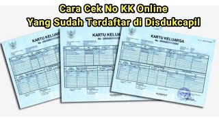 Cara Cek No Kartu Keluarga Online [upl. by Funch247]