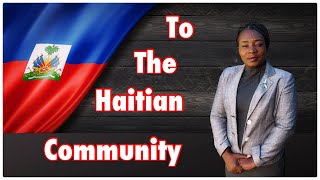 To the Newly arrived Haitian refugees in America  Springfield Ohio [upl. by Ayoj]