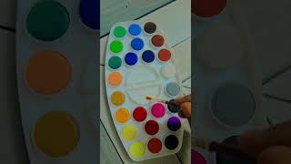 Camlin watercolor cakes 24 shadessubscribe [upl. by Varrian]