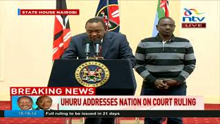 Personally I disagree with the Supreme Court decision  Uhuru Kenyatta [upl. by Onitsuj]