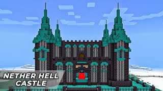 Minecraft  How To Build Nether Hell Castle In 119  Minecraft BedrockMCPE Tutorial [upl. by Desta34]