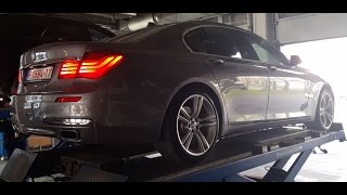 2014 BMW F01 REVIEW EXHAUST AND ENGINE SOUND INSPECTION TEST [upl. by Lerrej]