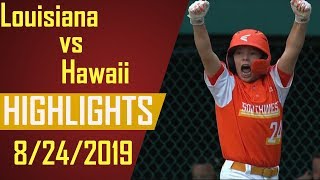 Little League World Series 2019  Louisiana vs Hawaii Highlights  LLWS 2019 [upl. by Pitarys]