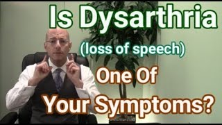 Dysarthria  Als Causes Of Slurred Speech  Loss Of Speech [upl. by Fried445]