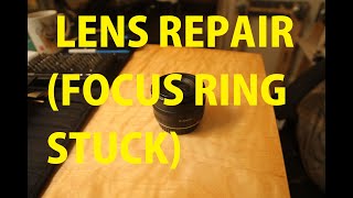 Canon Lens Repair 35mm F2 Focus Ring Jammed [upl. by Ynomrah683]