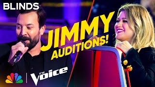 Jimmy Fallon Pranks the Coaches  The Voice Blind Auditions  NBC [upl. by Keegan]