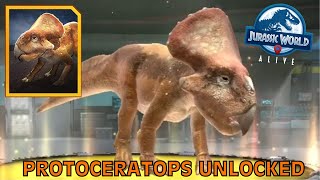 Protoceratops Unlocked  Jurassic World Alive [upl. by Nehttam]