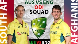 AUSTRALIA ODI SQUAD VS ENGLAND UPDATED [upl. by Orutra730]