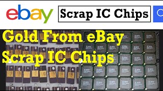 Gold From Scrap IC Chips Bought On eBay gold goldrecovery ewaste [upl. by Asimaj]