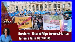 Demonstration  Hauptstadtzulage für Alle [upl. by Arbba]