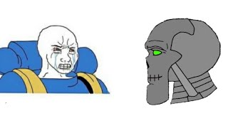 Space Marine hatred vs Necron hatred  Warhammer 40k meme dub [upl. by Naghem]