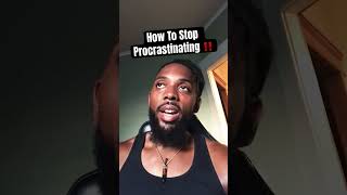 How To Stop Procrastinating‼️ youtubeshorts fyp motivation [upl. by Bohner]