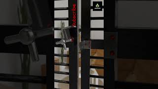 Simple Gate LatchLock animation 3danimation asmr 3d satisfying [upl. by Eiramrebma480]