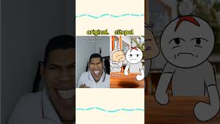 kenikmatan 🤣🤣 original vs situpel shorts animation memes [upl. by Mezoff]