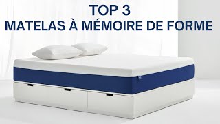 TOP 3  Meilleur Matelas à Mémoire de Forme 2024 [upl. by Thacker570]