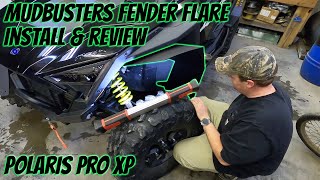 MudBusters Fender Flares on the PRO XP Install and review I hit a tree with them [upl. by Winstonn]