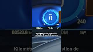 connaître le kilométrage pour les questions de vérification [upl. by Alrahs]