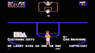 Dr J vs Larry Bird  One on One C64 Intro [upl. by Enyalb]