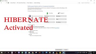 Solved Getting Hibernate option on Windows 10 Power Options using command prompt [upl. by Atikat]