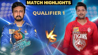 Karnataka Bulldozers Vs Bengal Tigers  CCL  S10  Match highlights  Qualifier 1 [upl. by Imailiv]