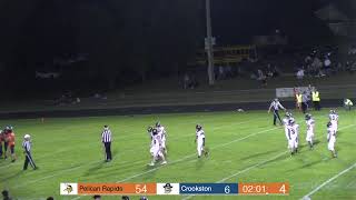 Pelican Rapids High School Versus Crookston Varsity Football [upl. by Anipsed837]