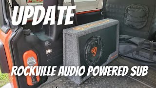 ReviewUpdate of Rockville Audio RWS10CA Slim in Jeep Wrangler JL [upl. by Osmo175]