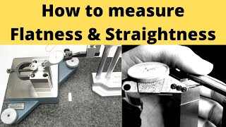 How to measure flatness and straightness of surface  Flatness measurement straightness measurement [upl. by Gilmer850]