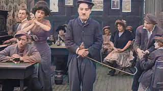 Charlie Chaplin  Caught in a Cabaret 1914  color [upl. by Pruter974]