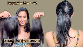 Easy Hairstyles Using Hair Extensions  Ponytail Hack W Hair Extensions  Increase Volume in A Snap [upl. by Acireed]