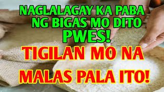 HUWAG NA HUWAG KANG MAGLALAGAY NG BIGAS DITO MALAS PALA ITO [upl. by Taddeo963]