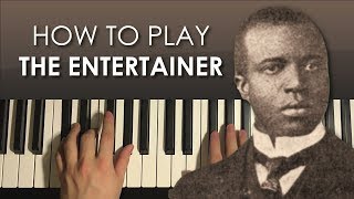 How To Play  THE ENTERTAINER  by Scott Joplin PIANO TUTORIAL LESSON [upl. by Enoitna]