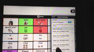 Transfer Proloquo2Go Vocab to another Device Using Dropbox AppAutismnonverbalAAC [upl. by Arahd103]