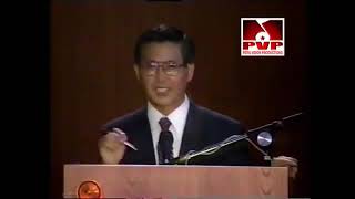 Debate Presidencial 1990 Vargas Llosa vs Fujimori Tema final [upl. by Ardried133]