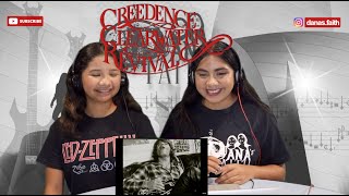 Two Girls React To Creedence Clearwater Revival  Lookin Out My Back Door Official Video [upl. by Lecia]