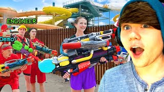 If Water Fights Had Mods shilohandbros REACTION [upl. by Leraj]