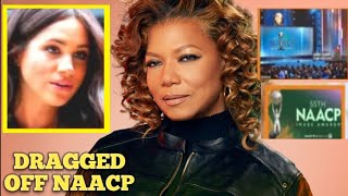 GET HER ○UT Meg Drgged ○ff NAACP Image Award 2024 Stage By Queen Latifah amid Unnvited APPEARNCe [upl. by Ellatnahc]