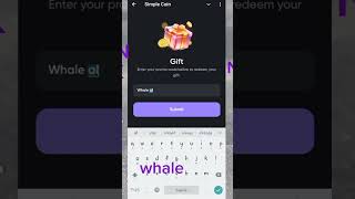 SIMPLE COIN GIFT CODE  NOVEMBER 11  SIMPLE COIN PROMO CODE giftcode airdrop cryptonews crypto [upl. by Feeney]