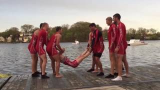 WPI Mens Rowing  New England Championship Coxswain Toss [upl. by Ebarta]