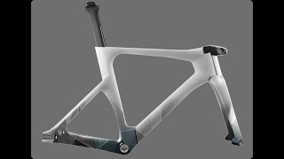 ICAN Carbon Track Bike Frameset TRA01 Painting and Drawing Process [upl. by Lledualc]