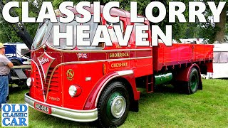 The classic lorries vans amp pickup trucks AEC Bedford ERF Foden  on show at Astle Park 2021 [upl. by Ecallaw61]