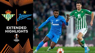 Real Betis vs Zenit St Petersburg Extended Highlights  UEL Playoffs  Leg 2  CBS Sports Golazo [upl. by Baryram142]