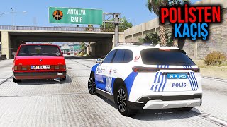 Ülkemizin Sevilen Arabaları ile Polisten Kaçış  Örümcek Abi ile GTA 5 [upl. by Eornom]