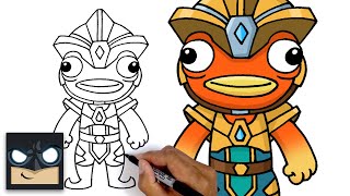 How To Draw Atlantean Fishstick  Fortnite Season 3 [upl. by Htbazile]